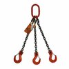 Hsi Three Leg Bridle Chain Slng, 3/8 in dia, 8ft L, Oblong Link to Slng Hook, 22,900lb Lmt 10TOS3/8-08